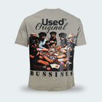 T-Shirt Oversize Used Original Bussines Gris Hombre