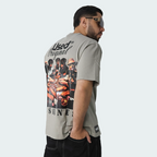 T-Shirt Oversize Used Original Bussines Gris Hombre