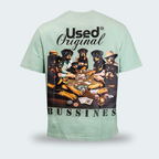 T-Shirt Oversize Used Original Bussines Verde Hombre