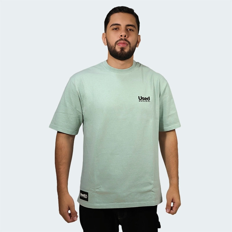 T-Shirt Oversize Used Original Bussines Verde Hombre