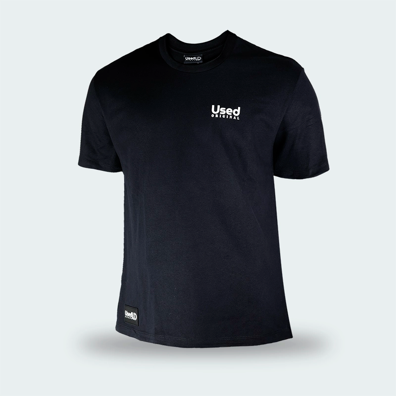 T-Shirt Oversize Used Original Elegance Negro Hombre