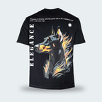 T-Shirt Oversize Used Original Elegance Negro Hombre