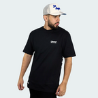 T-Shirt Oversize Used Original Elegance Negro Hombre