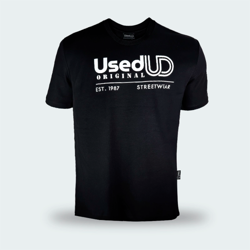 T-Shirt Used Original Classic Negro Hombre