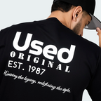 T-Shirt Used Original Classic Negro Hombre