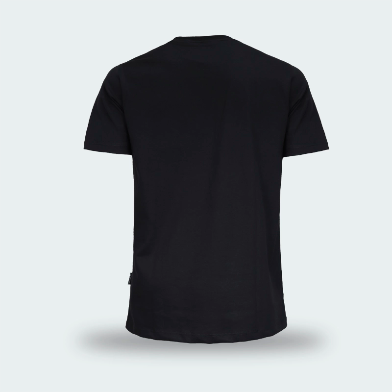 T-Shirt Used Original Print Classic Negro Hombre
