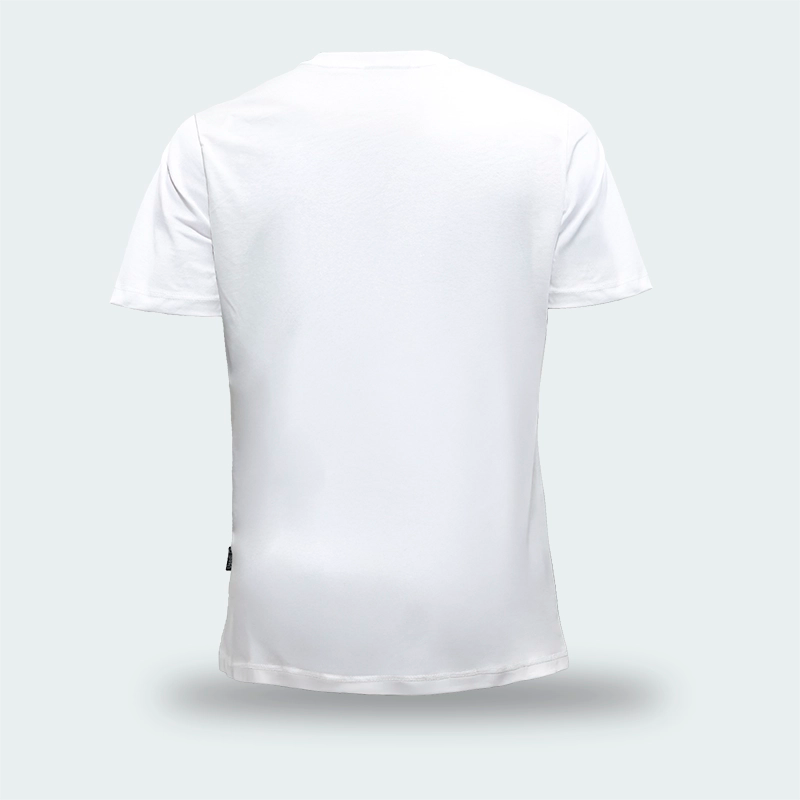 T-Shirt Used Original Print Classic Blanco Hombre