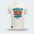 T-Shirt Used Original Print Classic Beige Hombre