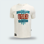 T-Shirt Used Original Print Classic Beige Hombre