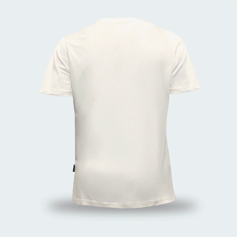 T-Shirt Used Original Print Classic Beige Hombre