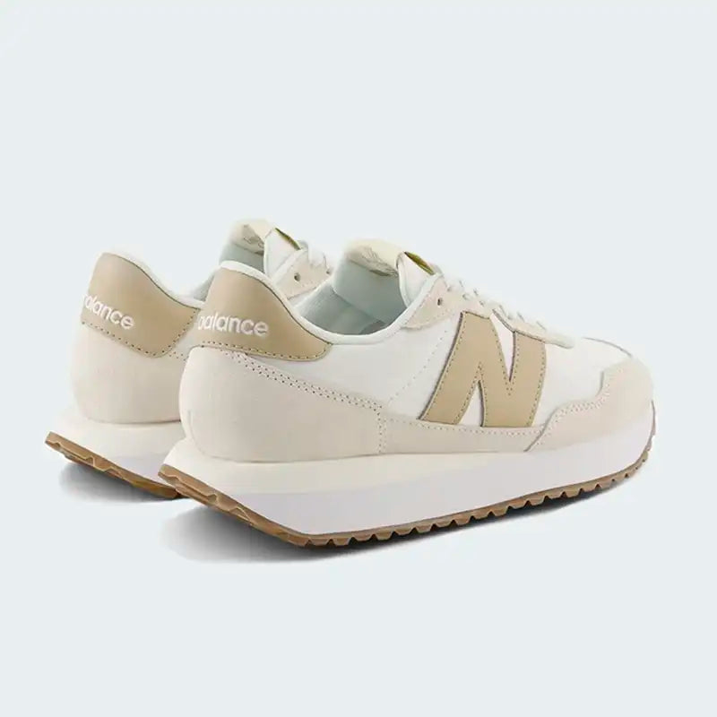 Tenis New Balance 237 Crema Mujer