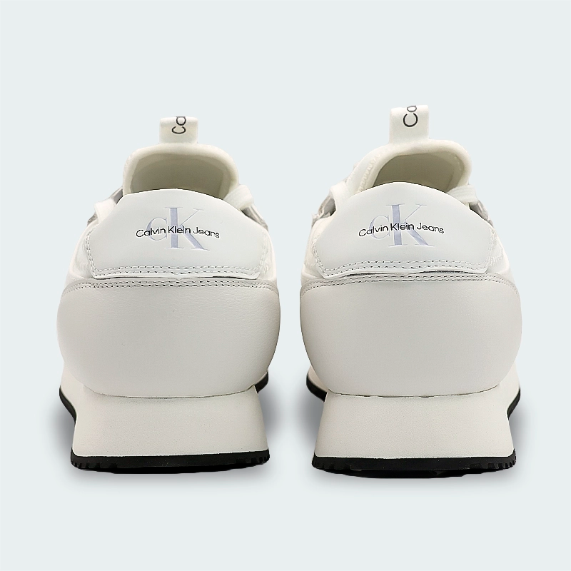 Tenis Calvin Klein Leather Trainers Blanco Hombre