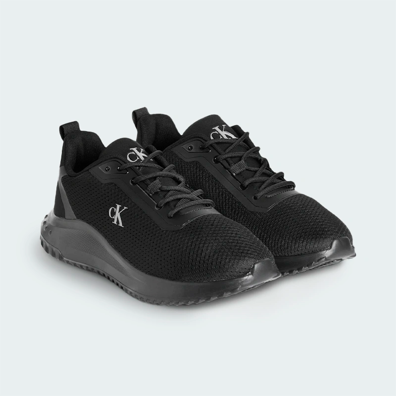 Tenis Calvin Klein Mesh Trainers Negro Hombre