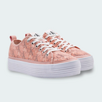 Tenis Calvin Klein Vulcanized Flatform Rosado Mujer