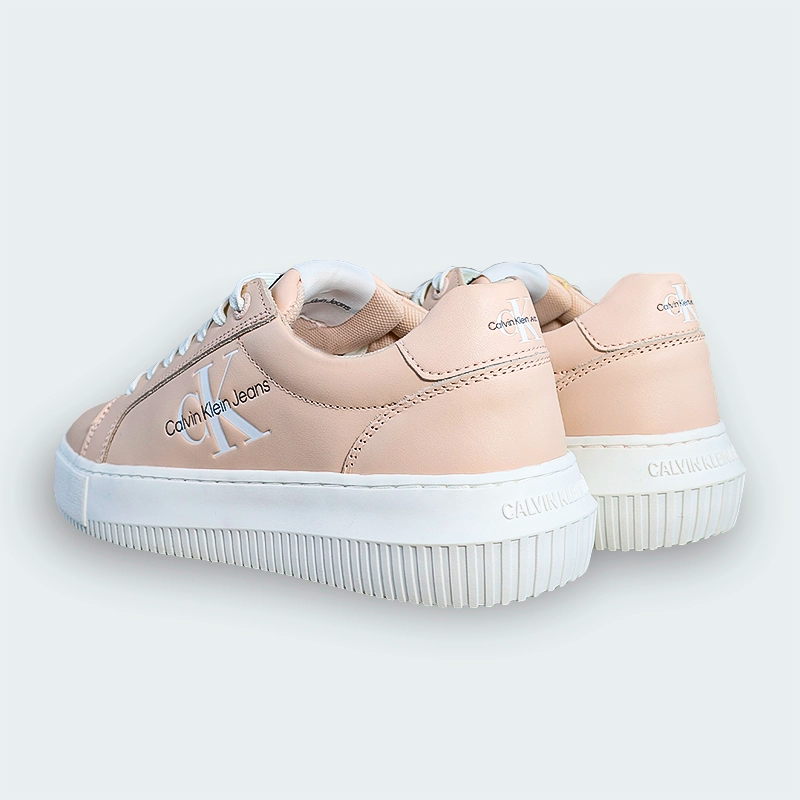 Tenis Calvin Klein Logo Rosado Mujer