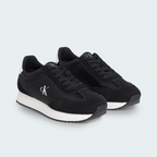 Tenis Calvin Klein Leather Trainers Negro Mujer