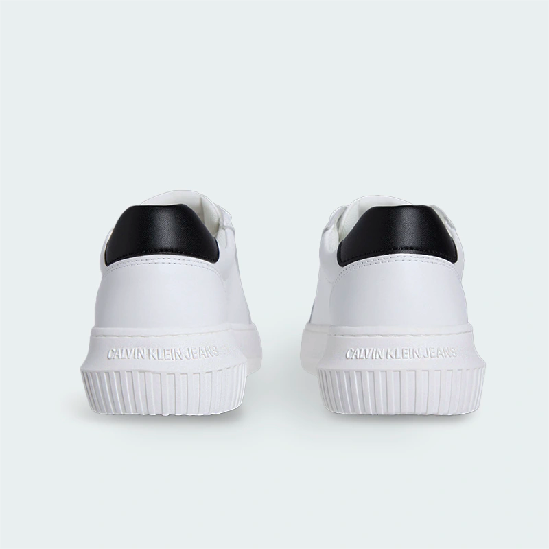 Tenis Calvin Klein Leather Trainers Blanco Mujer