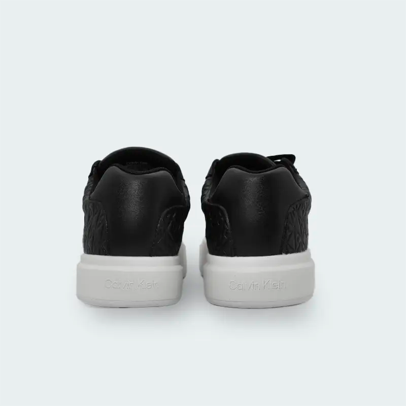 Tenis Calvin Klein Logo Monograma Negro Mujer