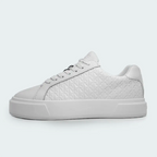 Tenis Calvin Klein Logo Monograma Blanco Mujer