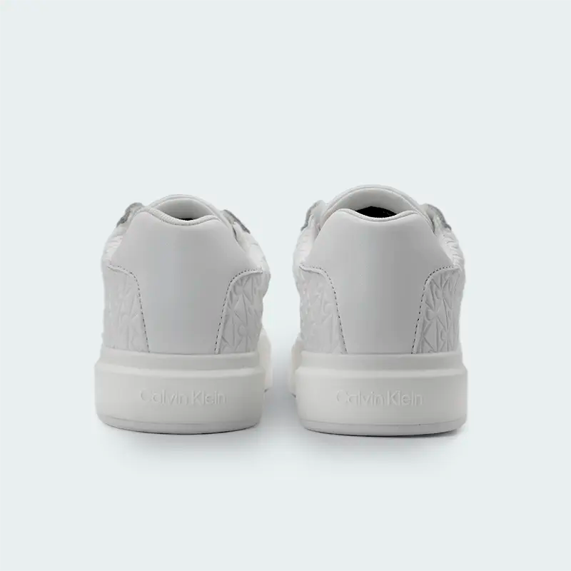 Tenis Calvin Klein Logo Monograma Blanco Mujer