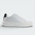 Tenis Calvin Klein Smooth Leather Logo Blanco Mujer
